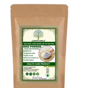 Jeevika Herbs Rice Powder for Skin Whitening & Instant Glow (100 g)