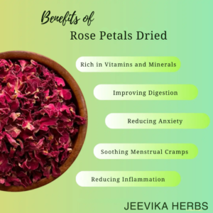 Dry Rose Petals for Skincare, Haircare & Herbal Teas