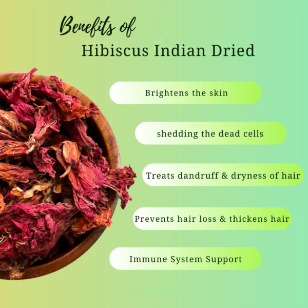 Dry Hibiscus Flower for Skincare, Haircare & Herbal Remedies - Image 3
